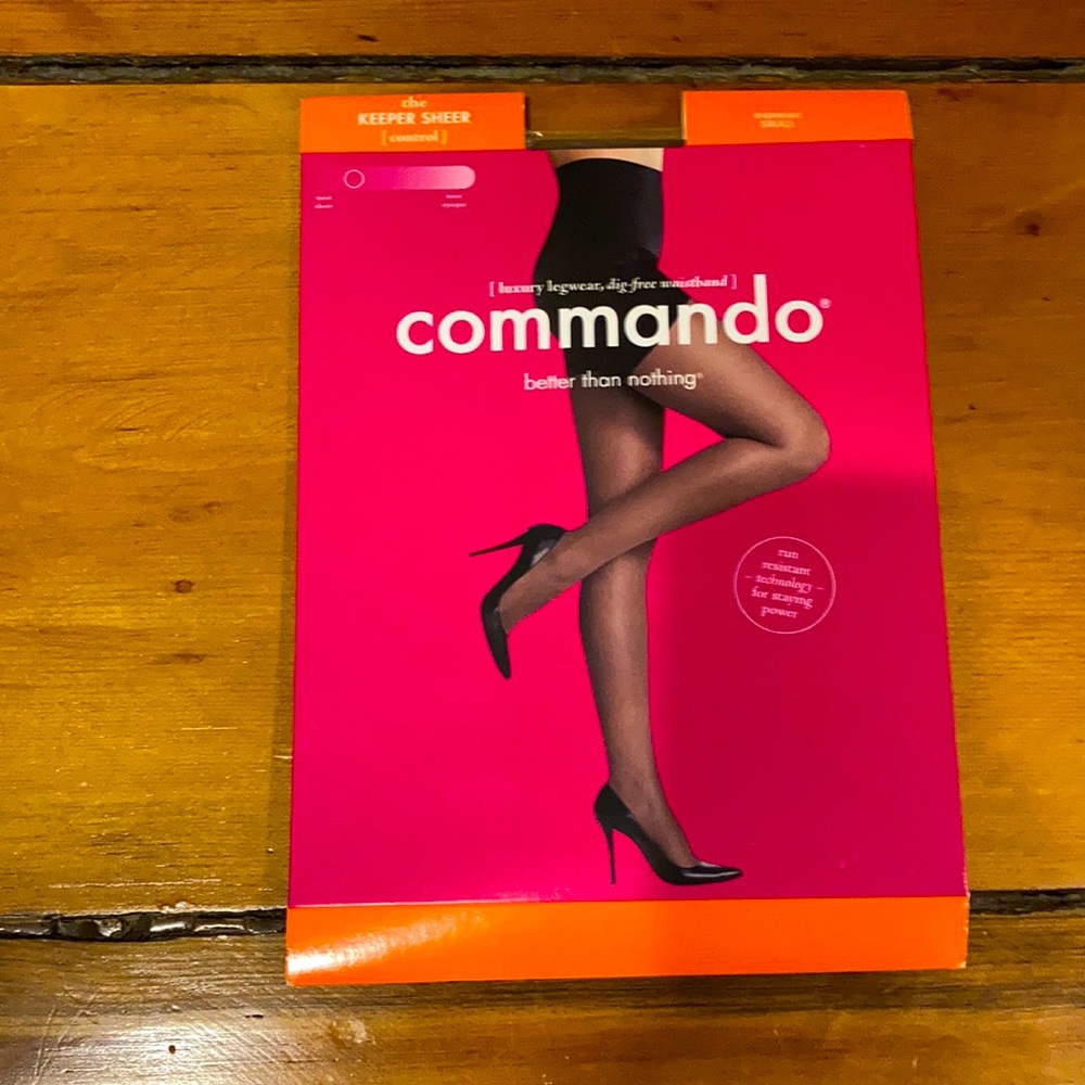 Commando keeper sheer control hosiery in Espresso